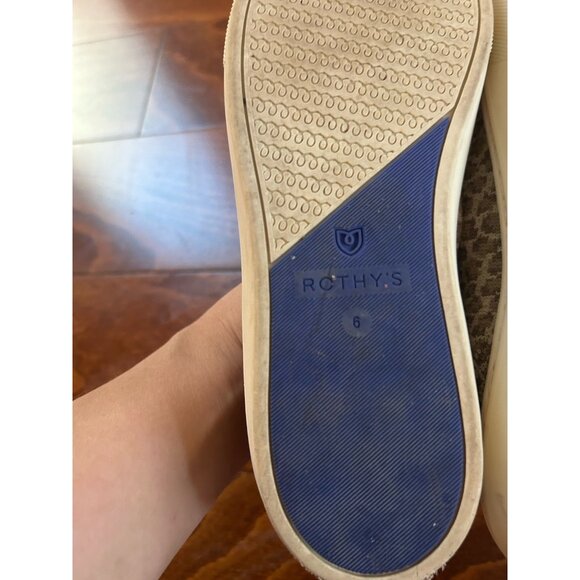 Rothy’s The Original Slip On Sneaker in Pebble‎ Spot Stretch Closed Toe Sz 6 - Picture 6 of 9